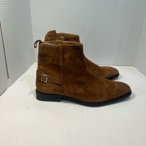 Zara Men's Suede Chukka Boots in Tan Brown